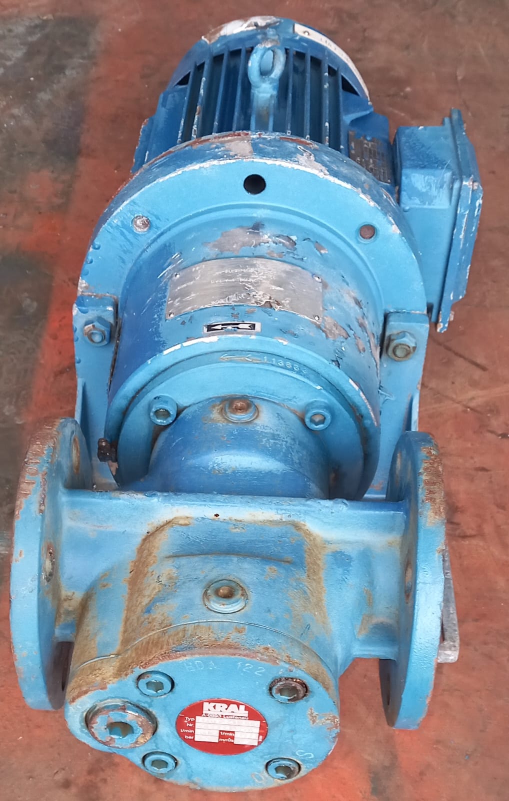 KRAL Screw Pump Model: KF 118.2A1A11 72 GPM 3456 RPM 2 Bar 50/60 Hz Used - Image 2