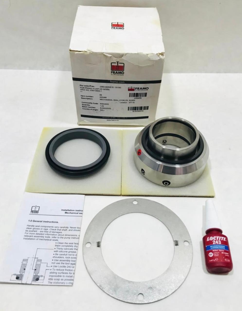 Framo Pump HD SD200 Mechanical Seal Hydr Oil Id No : A53465