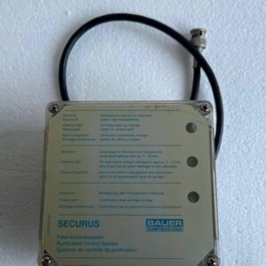 BAUER SECURUS Purification Control System Model: SECURUS Part No: KB 01681-994