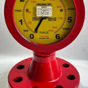 DRILLMAX Flanged Pressure Test Gauge Range: 0-420 BAR / 0-6,000 PSI