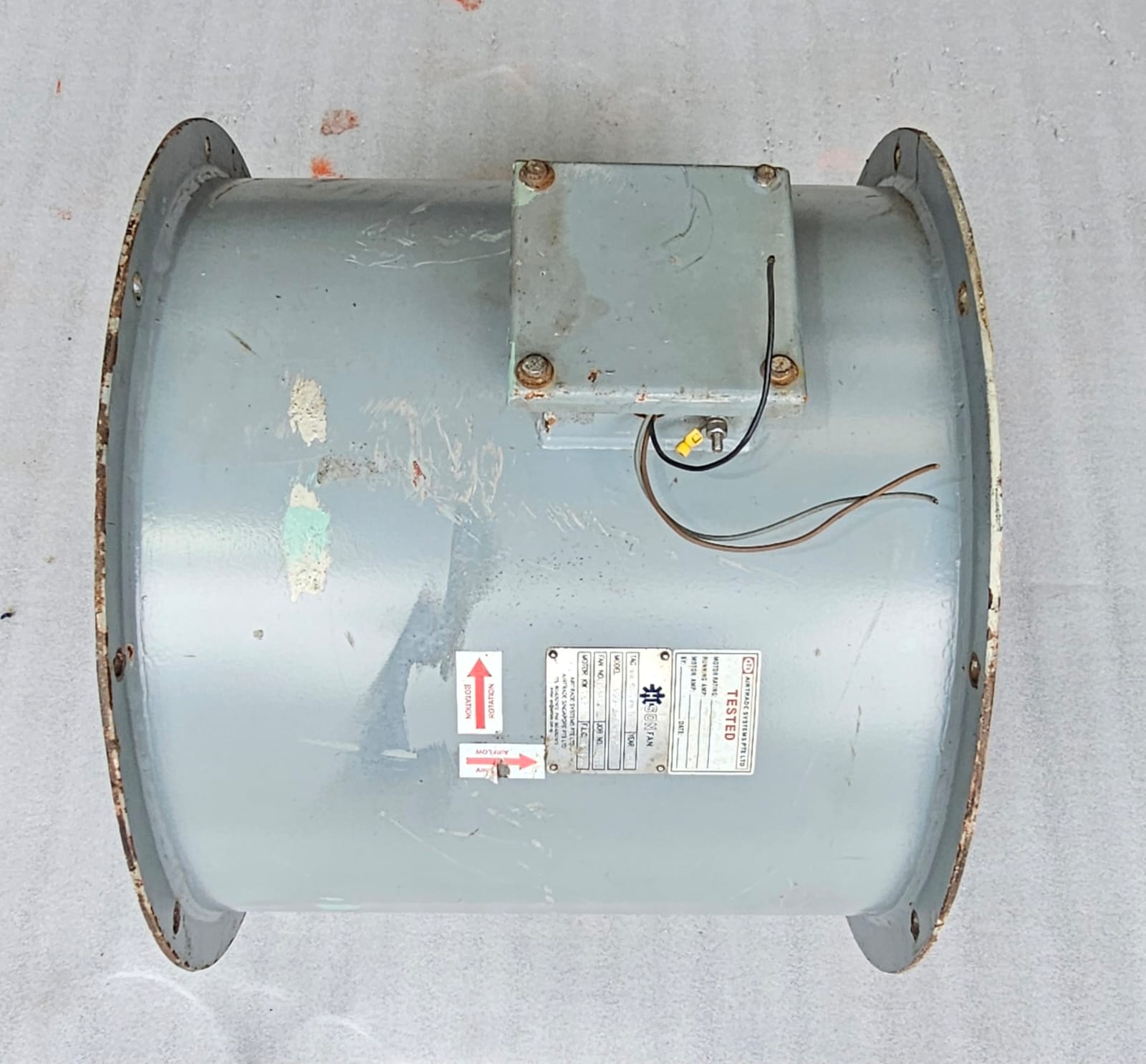 Hison Fan BY AirTrade Systems Marine Axial Exhaust Blower Model 500-2 at 15.5° 2.2 kW 2023 - Image 8