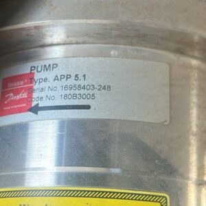 Danfoss Nessie High Pressure Pump Type: APP 5.1 Code: 180B3005
