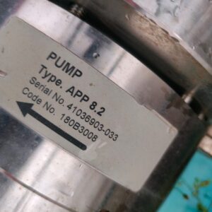 Danfoss Nessie High Pressure Pump Type: APP 8.2 Code: 180B3008