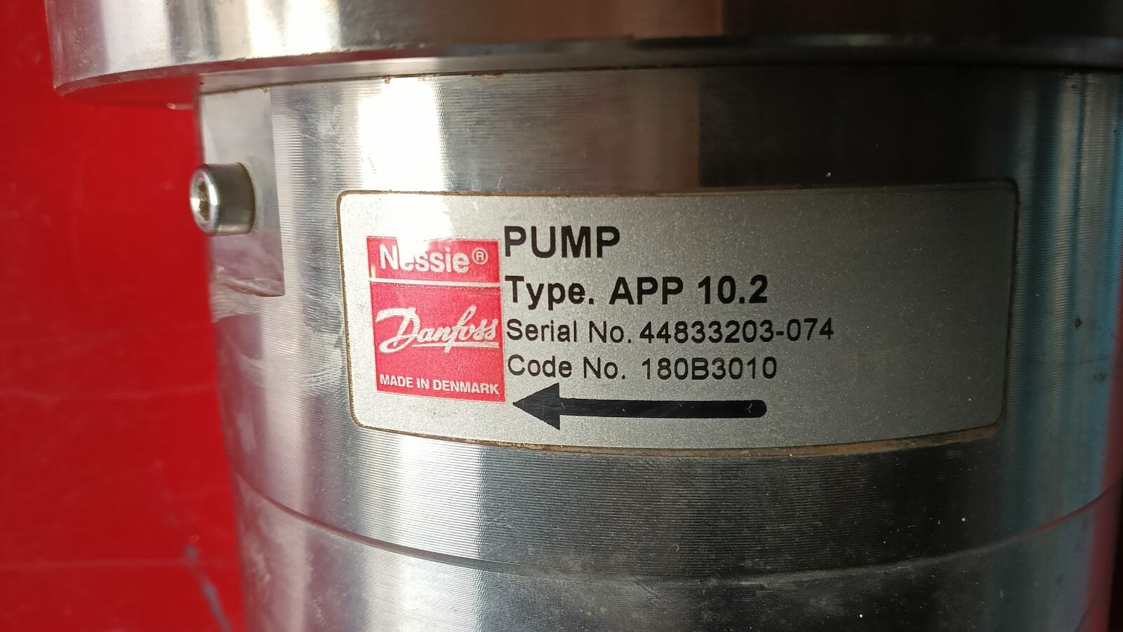 Danfoss Nessie New Pump Type: APP 10.2 Code 180B3010
