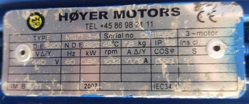 Allweiler Screw Pump Type:SPF10R56G8.3-W20 - 16.6 L/Min - 2 Bar - Image 2