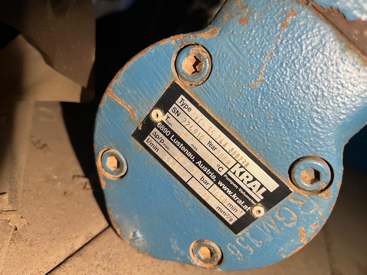 KRAL Screw Pump Type: CKC-55.2AA.000238 53.9 L/min 25 bar - Image 2