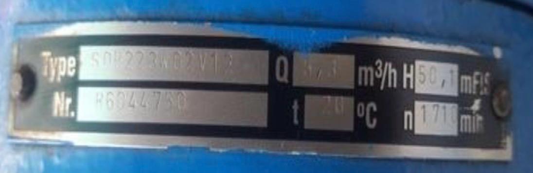 Allweiler Screw Pump Type: SOB223WG2V12-5.3 M3/H-50.1M Head - Image 2