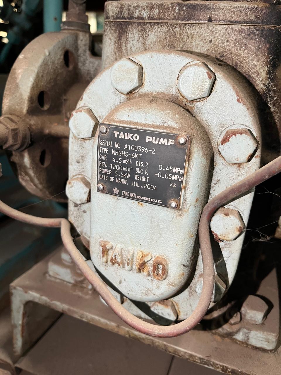 Taiko Pump Gear Pump - Type: NHGHS-6MT - 4.5m3/h - Image 2