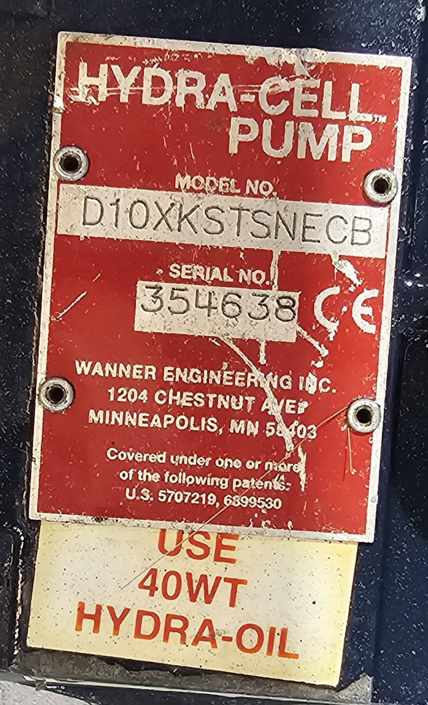 Hydra-Cell Pump Model: D10XKSTSNECB Wanner USA - Image 5