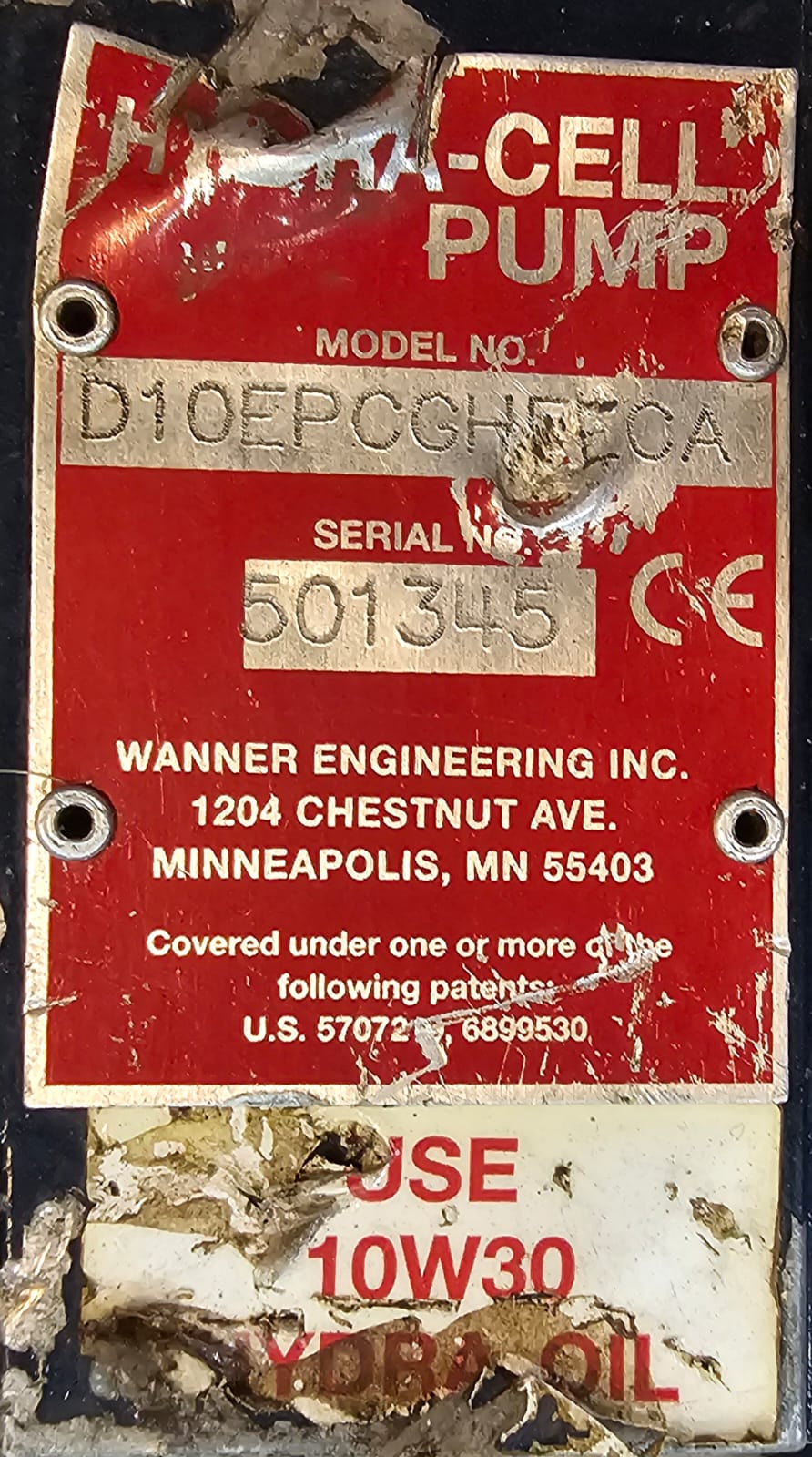 Hydra-Cell Pump Model: D10EPCGHEECA - Wanner Engineering USA - Image 2