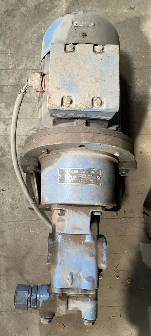 Pre-Lub Oil Pump Type: YRB025 (60Hz) - Capacity 2.6 m3/h