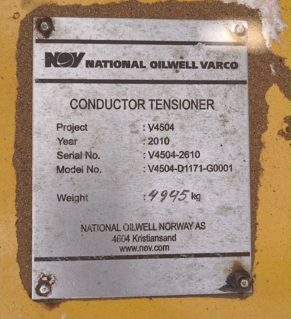 NOV National Oilwell Varco Conductor Tensioner Model: V4504-D1171-G0001 - Image 2