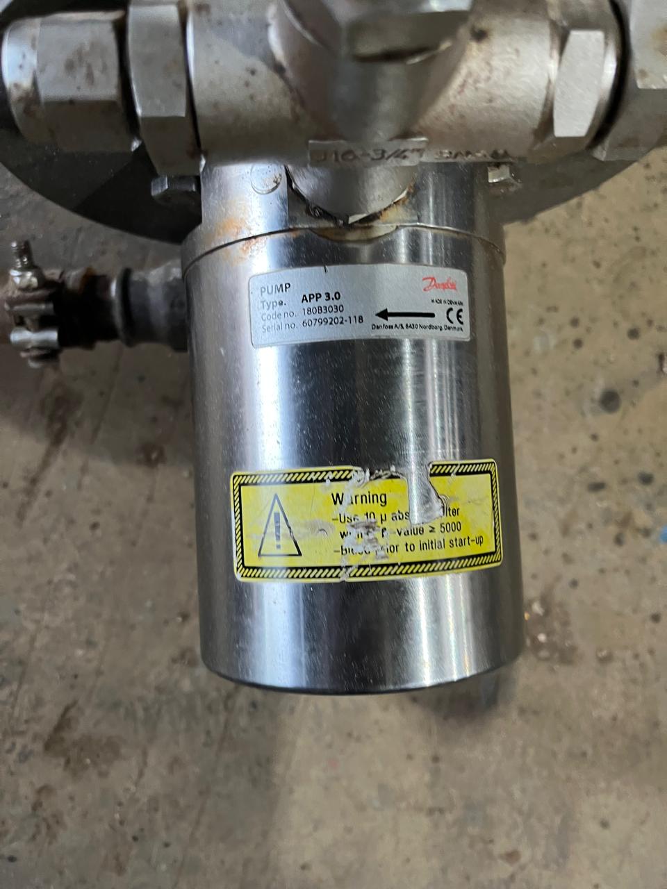 Danfoss APP 3.0 High Pressure Pump RO Plant Code No: 180B3030