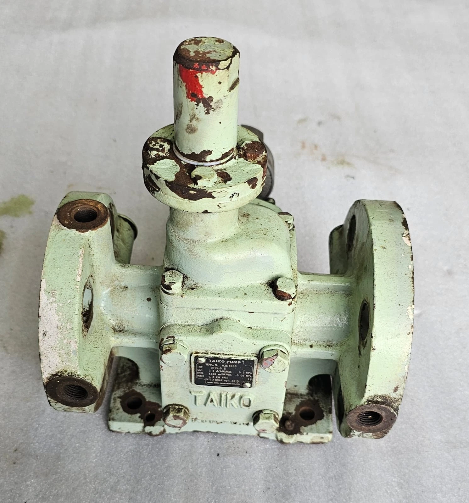 Taiko Fuel Oil/Gear Pump Type NHG-0.5 Capacity: 0.5 M3/h Discharge: 0.2 MPa